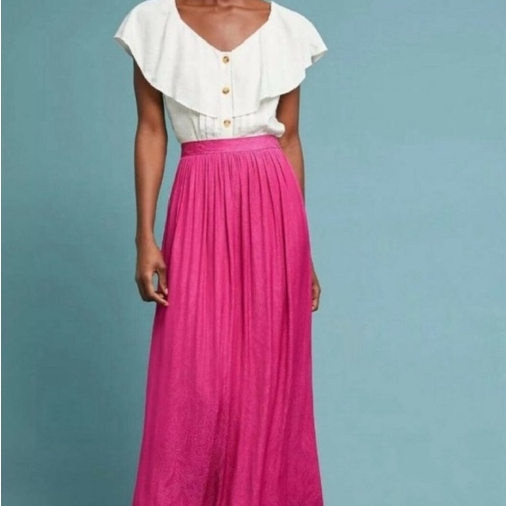 Chic Fuchsia Maxi Skirt for Women